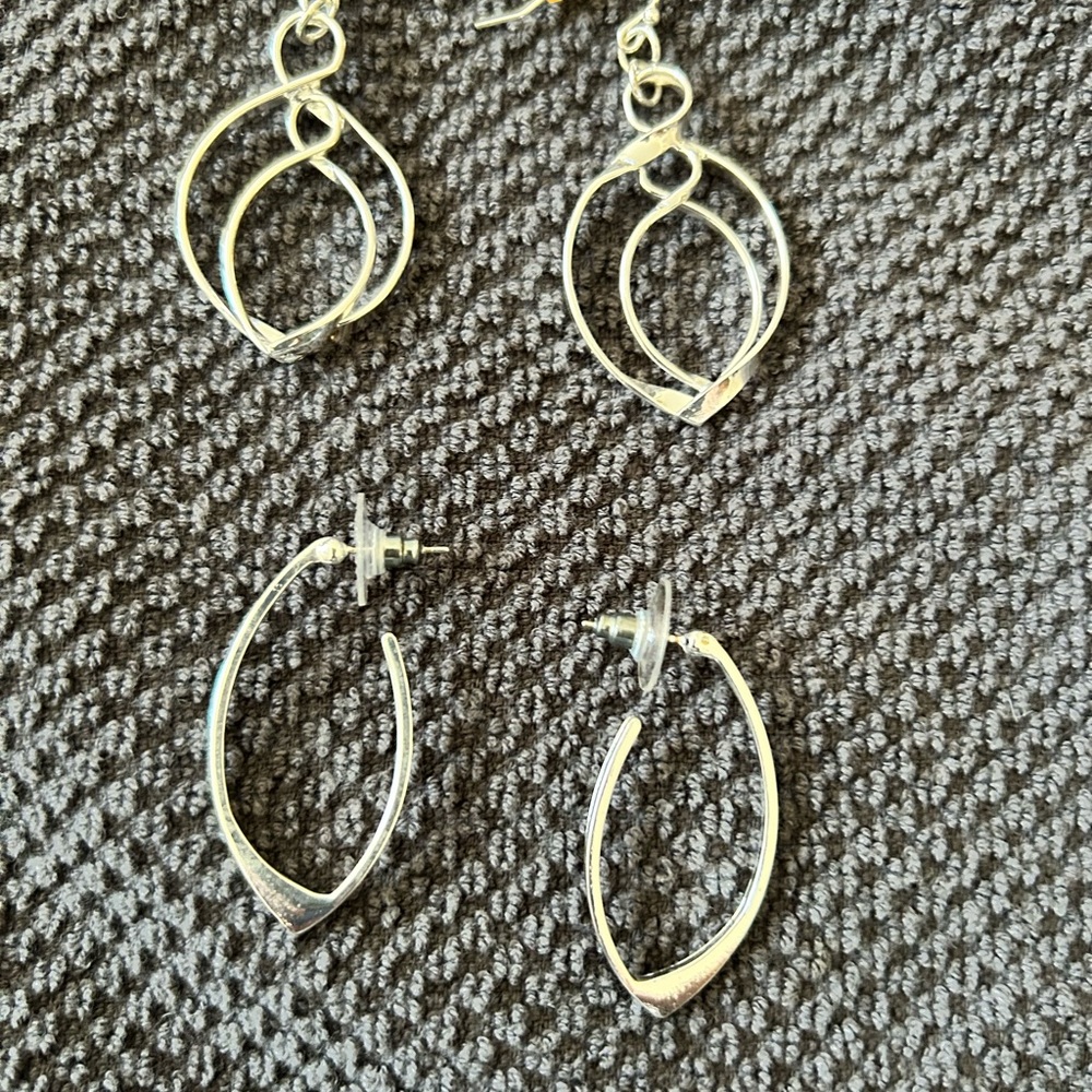 Elegant Silver Hoop Earrings